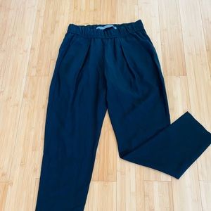 RAQUEL ALLEGRA Black Tapered Harem Pants